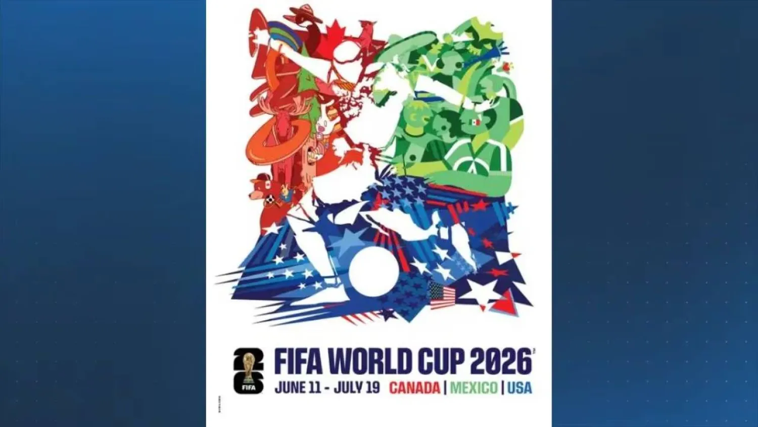 الملصق الرسمي لبطولة كأس العالم 2026 