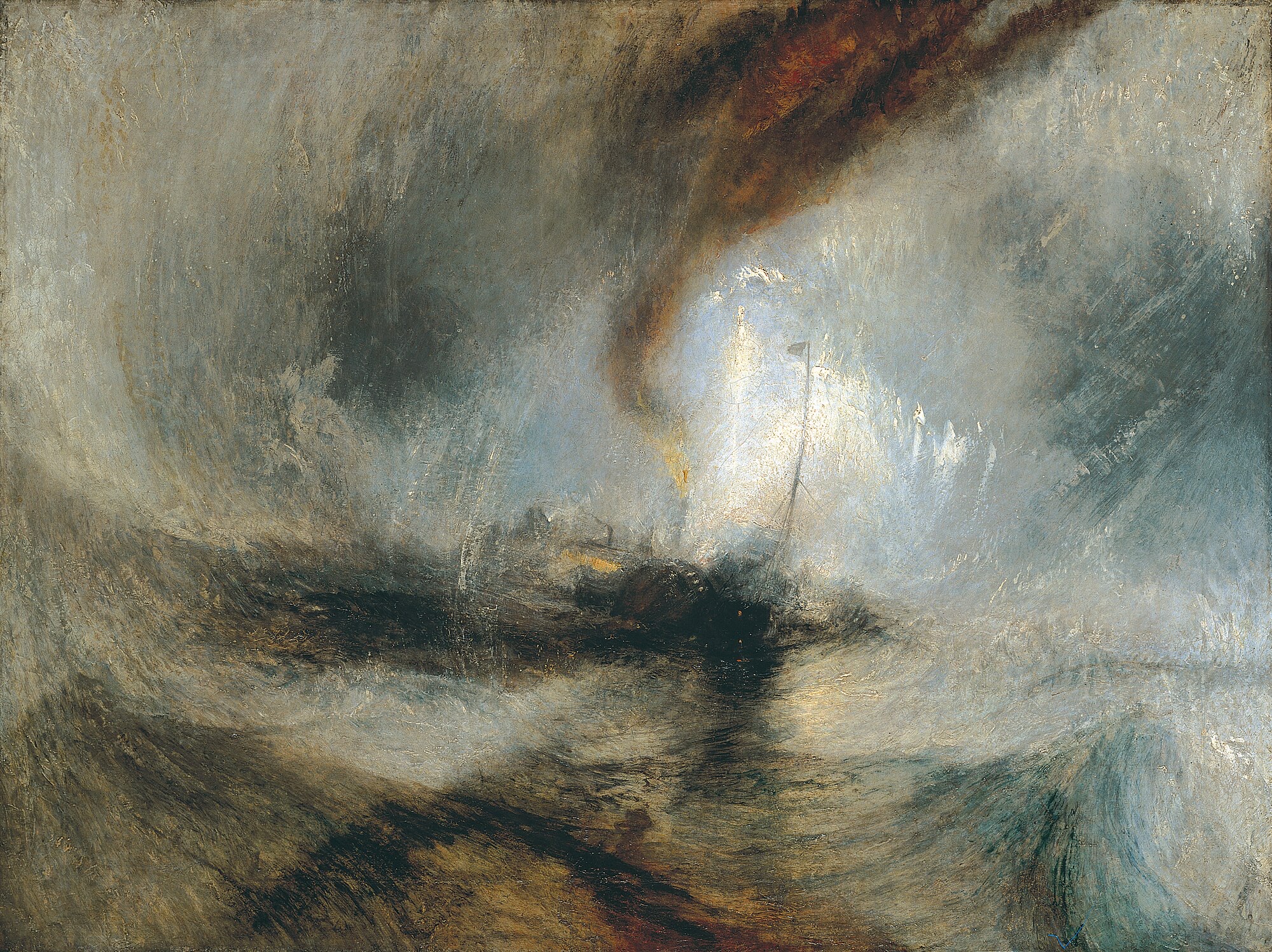 Snow Storm - Steam-Boat off a Harbour's Mouth by J. M. W. Turner