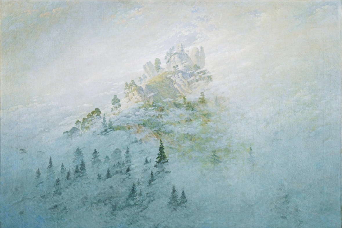 Morning mist in the mountains by Caspar David Friedrich