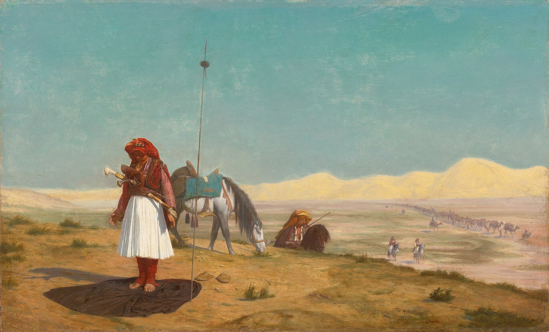  Prayer in the Desert By Jean-Léon Gérôme