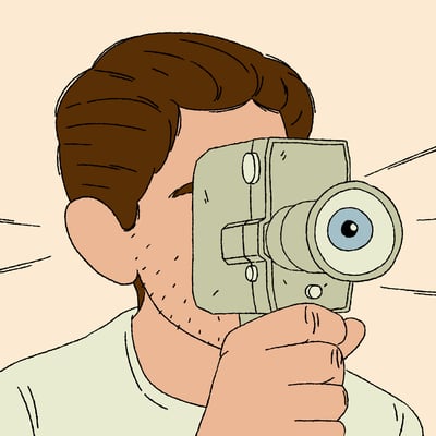 عيون محدقة باتساع في الاغتراب 👀