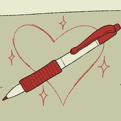 في مديح القلم الأحمر 🖊